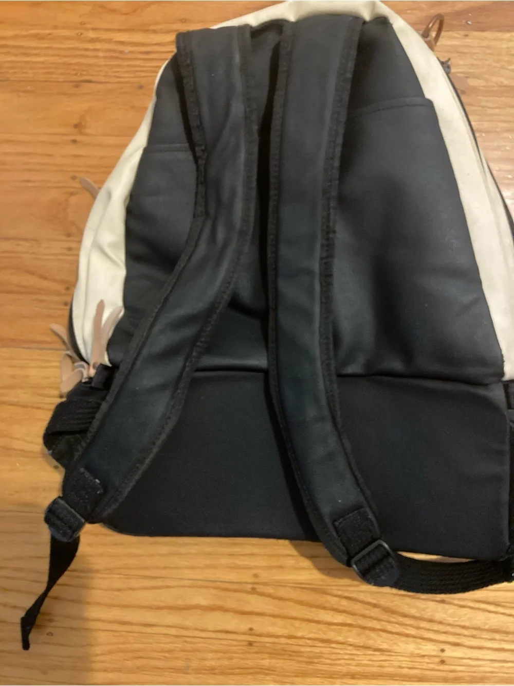 Petunia Pickle Bottom Two-Tone Black and Cream Sling Backpack